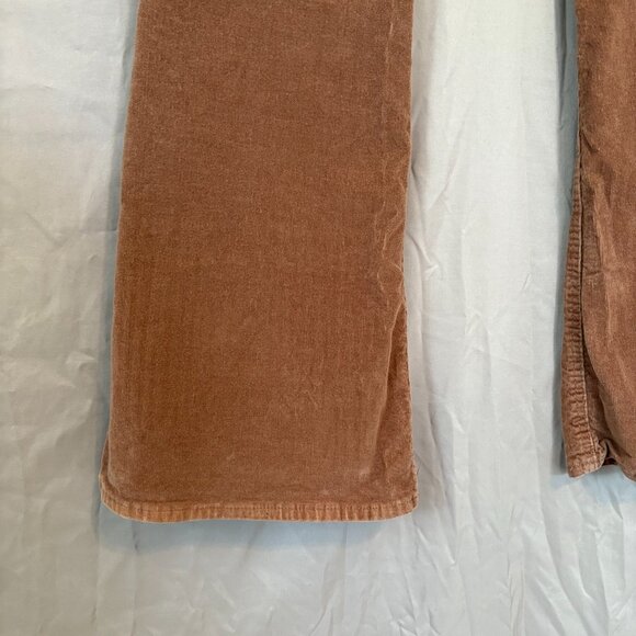 No Boundaries High Rise Burnt Orange Flare Bottom Corduroy Pants Junior's Large - Picture 4 of 6